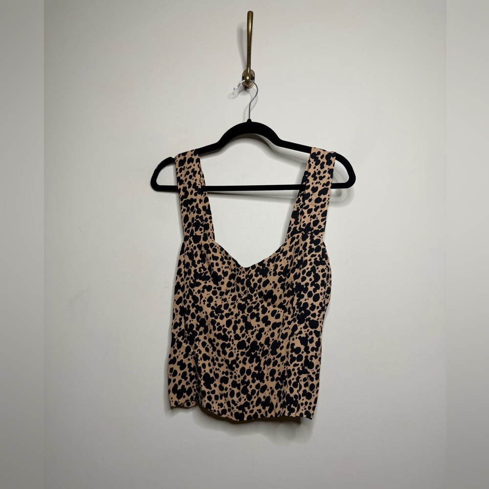 Reformation Hester Cheetah Print Top in Blitz - Picture 3 of 5